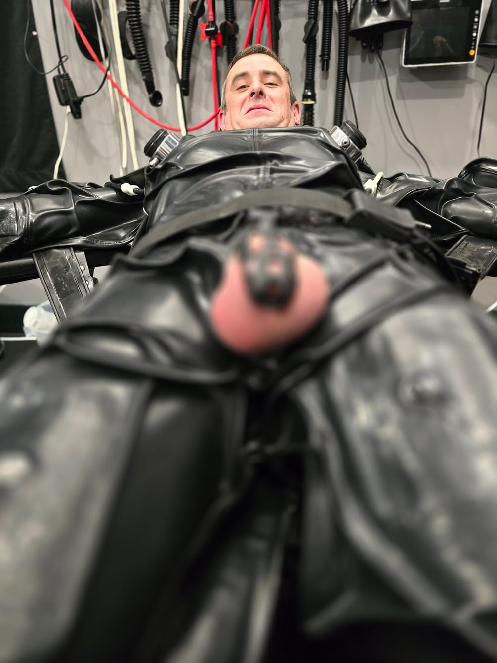 Mikey very stuck in a sleepsack